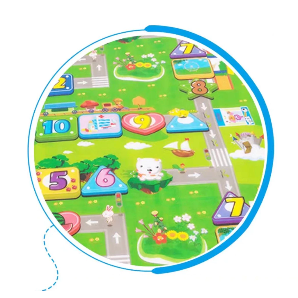 Tapete Termico Infantil Bebe Estampas Atividades Educativo Tapetinho Lavável - Imagem 3