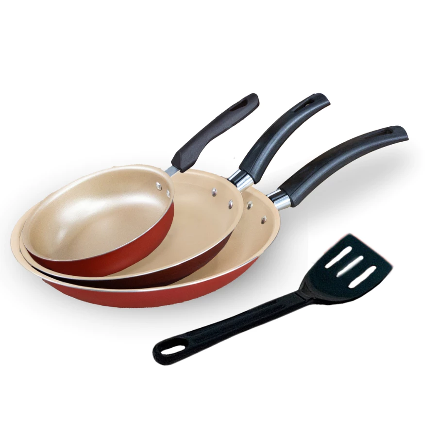 Conjunto de Frigideira 3 Peças Antiaderente Teflon Global - Imagem 2