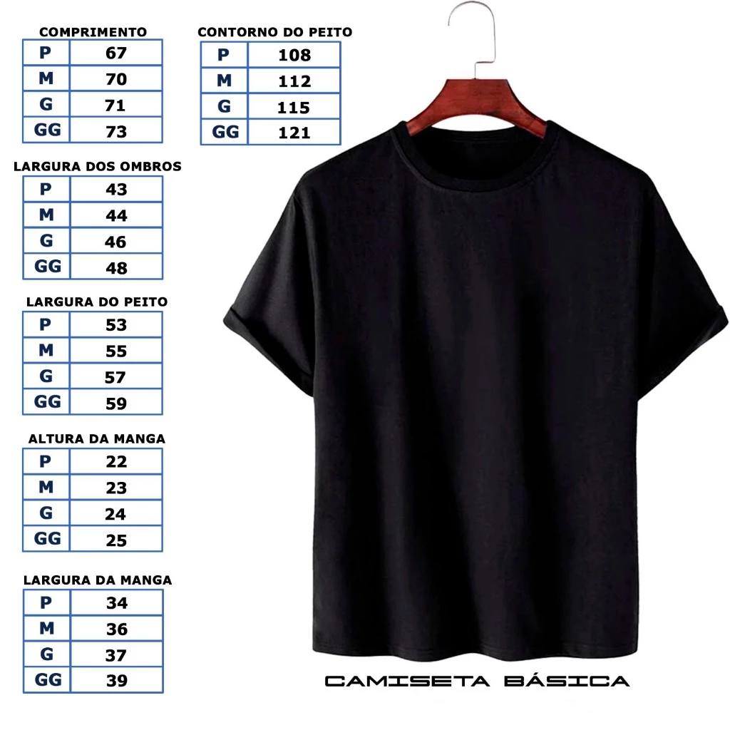 Kit 3 Camisetas Básicas Masculina Feminina Unissex Streetwear Camisa T-Shirt Slim Promoção Algodão - Imagem 3