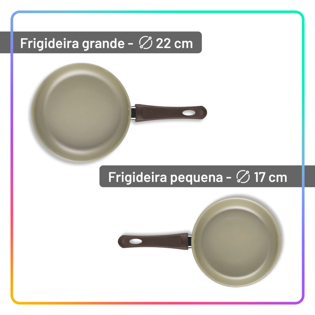 Jogo de Panelas Antiaderente 10 Peças com Utensílios e Frigideiras para Cozinha Completa - Imagem 4