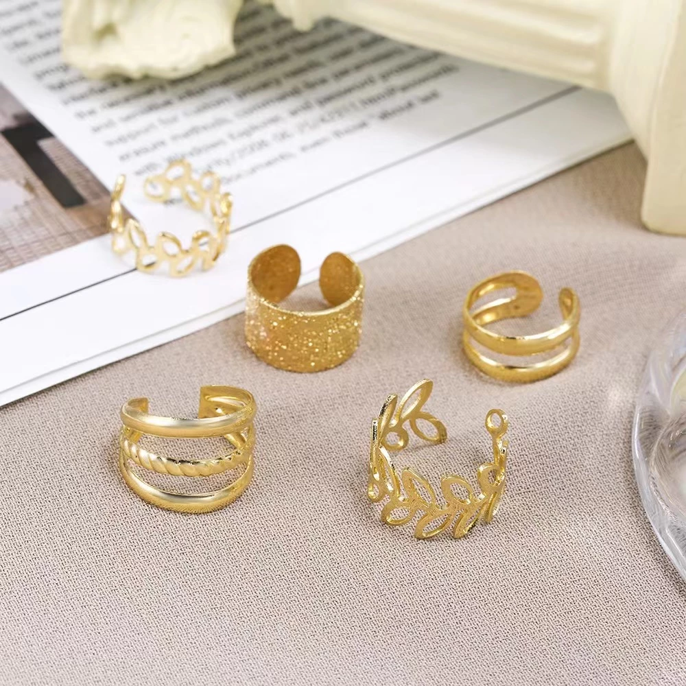 Conjunto De Brincos Geométricos Em Forma De C Para Mulheres , Punhos De Orelha Sem Piercing , Joias Da Moda - Imagem 2