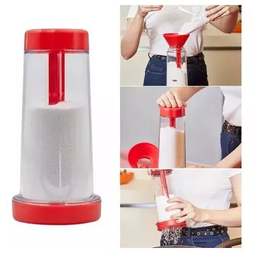 Tapioqueira Peneira Polvilhador - Armazena Tapioca Beiju Tapioca Farinha Cozinha Utensilio - Imagem 2