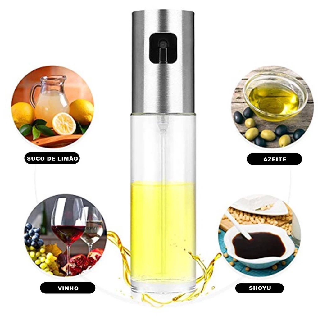Spray Borrifador Azeite Vinagre Vidro 100ml - Imagem 3