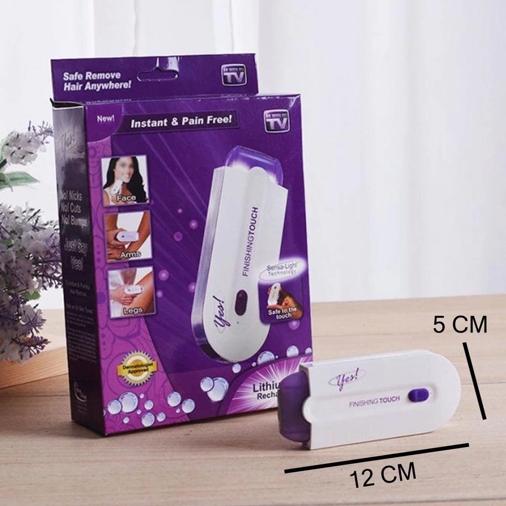 Depilador eletrico feminino/masculino Recarregável Facial e Corporal Removedor De Pelos - Imagem 2