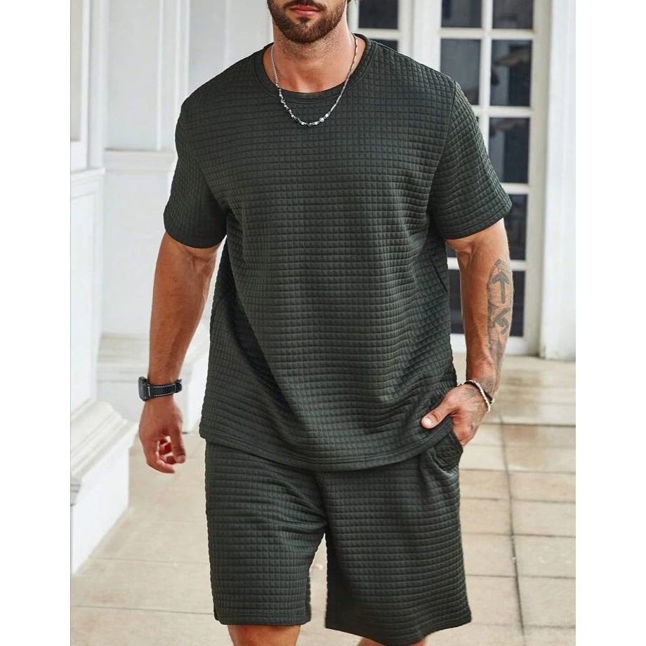 Conjunto De Verao Masculina, Camiseta e Shorts Mtelasse Importado - Imagem 3