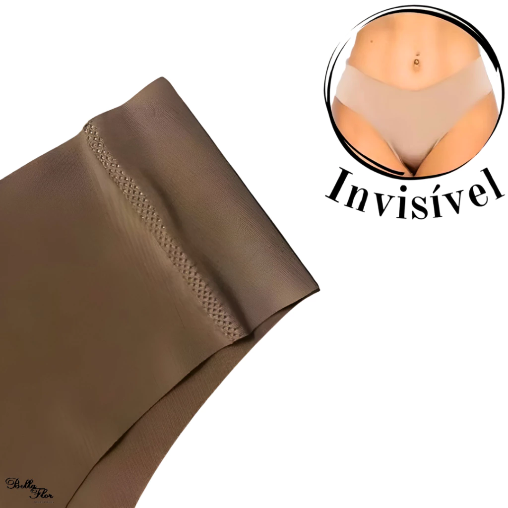Kit 5 Calcinhas Sem Costura Tanga corte a Laser PROMOÇÃO Não Marca na Roupa - Imagem 3