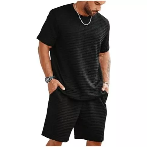 Conjunto De Verao Masculina, Camiseta e Shorts Mtelasse Importado - Imagem 2