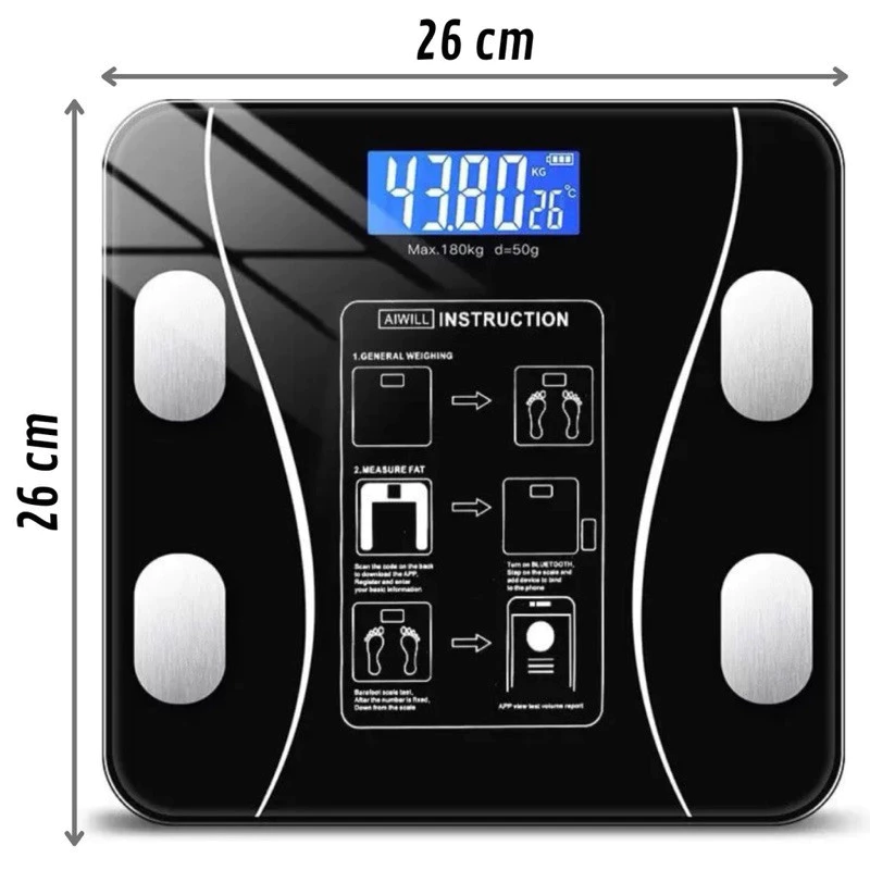 Balança Inteligente com Bioimpedância, App Integrado e Capacidade de até 180kg - Imagem 3