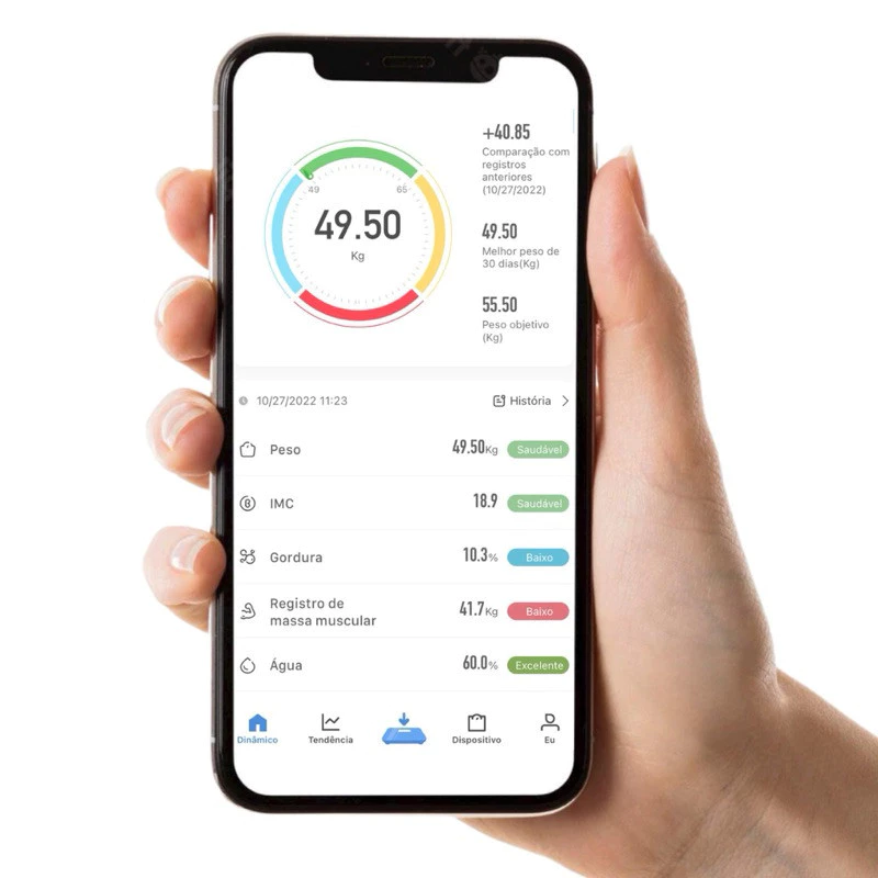 Balança Inteligente com Bioimpedância, App Integrado e Capacidade de até 180kg - Imagem 2