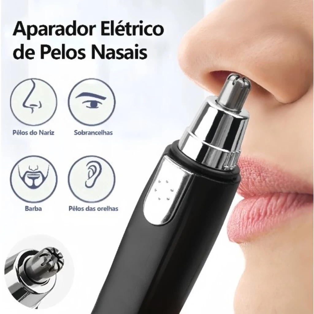 1/2/3 unidades Máquina de Cortar Pelos Cortador Aparador de Cabelos do Nariz e Ouvido Nose Ear Hair Trimmer-GUI ANA - Imagem 3