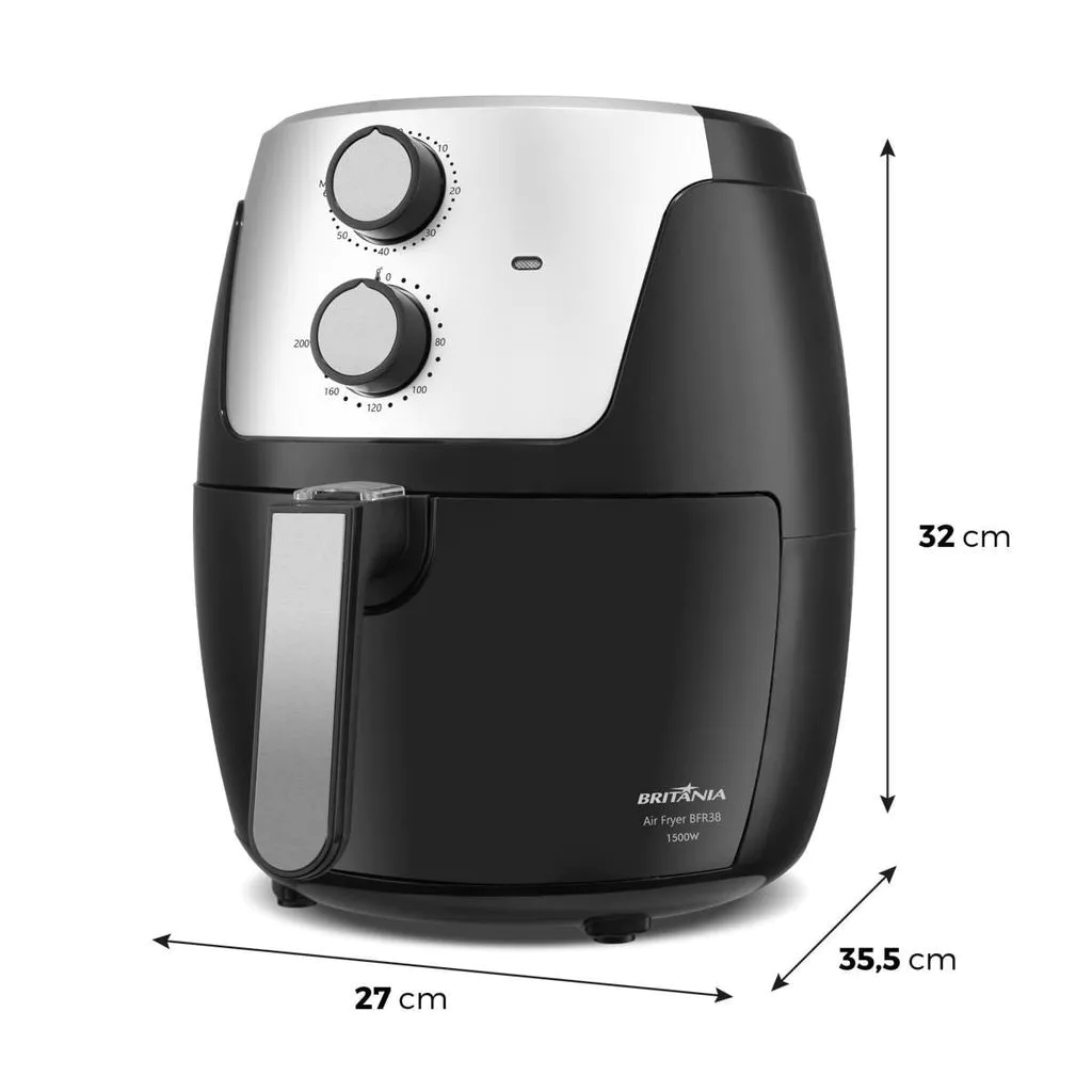 Air Fryer Britânia 4,2L Dura Mais 1500W BFR38 - Imagem 2